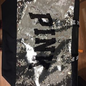 PINK sparkly tote bag